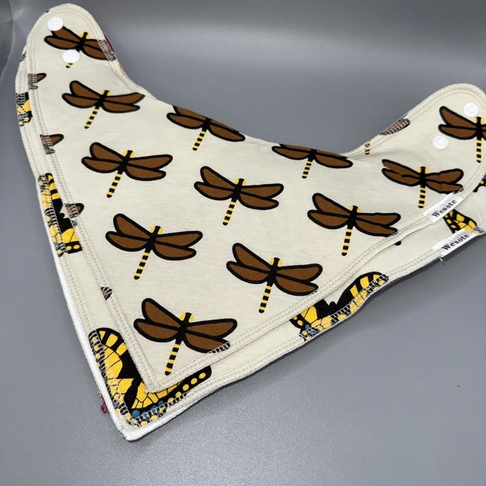 7- Wesote‎ Triangle Cotton Baby Bibs Teething